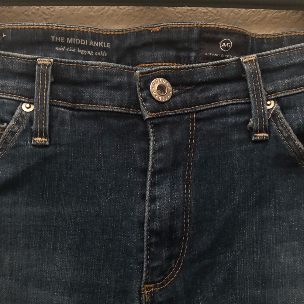 AG Distressed Jeans Mid Rise Legging Ankle Jeans - Picture 7 of 7